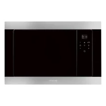 SMEG MIKROHULLÁMÚ SÜTŐ, Classic design, beépíthető, 20 liter, inox