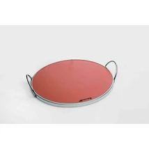 SMEG TŰZÁLLÓ PIZZAKŐ, kerek, fogókkal, alkalmazható: 60 cm-es sütőkhöz