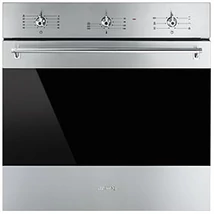 SMEG LÉGKEVERÉSES SÜTŐ, Classica design, 60 cm, analóg, inox