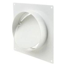 Kör légcsatorna csőkapcsoló beépítőkerettel visszacsapó szeleppel, 150 mm Kör légcsatorna csőkapcsoló beépítőkerettel visszacsapó szeleppel, 150 mm