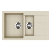 EVIDO Cubo 6S compact gránit mosogató800x500 bézs