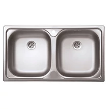 EVIDO FLEX DUO kétmedencés rozsdamentes mosogató, natúr EVIDO FLEX DUO kétmedencés rozsdamentes mosogató, natúr