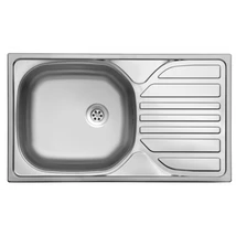 EVIDO BASIC MINI rozsdamentes mosogató,egymedence csepegtetővel, 76x43,5 cm, 1 1/2lefolyógarnitúra EVIDO BASIC MINI rozsdamentes mosogató,egymedence csepegtetővel, 76x43,5 cm, 1 1/2lefolyógarnitúra