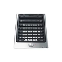 SMEG DOMINO GRILL FŐZŐLAP, Classic design, 31 cm, 1 főzőzóna, inox