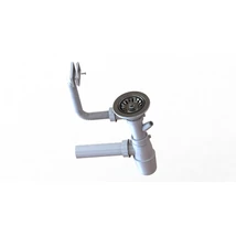 Lefolyógarnitúra szifonnal egymedencéstálhoz 3 1/2, túlfolyó a medencében Lefolyógarnitúra szifonnal egymedencéstálhoz 3 1/2, túlfolyó a medencében