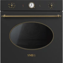 SMEG PIROLITIKUS HŐLÉGKEVERÉSES SÜTŐ, Colonial design, 60 cm, analóg, antracit SMEG PIROLITIKUS HŐLÉGKEVERÉSES SÜTŐ, Colonial design, 60 cm, analóg, antracit