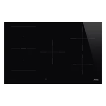 SMEG INDUKCIÓS FŐZŐLAP, Universal design, 80 cm, 5 főzőzóna, 1 MultiZone híd zóna, fekete üveg