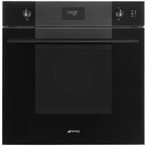 SMEG PIROLITIKUS KOMBINÁLT SÜTŐ, GŐZFUNKCIÓVAL, Linea design, Galileo, 60 cm, CS LCD, mélyfekete üveg