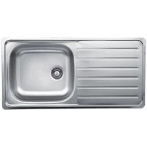 EVIDO Typon XL 6S rozsdamentes mosogató, egymedence, csepegtető, 100 x 50 cm, 3 1/2" lef., natúr EVIDO Typon XL 6S rozsdamentes mosogató, egymedence, csepegtető, 100 x 50 cm, 3 1/2" lef., natúr