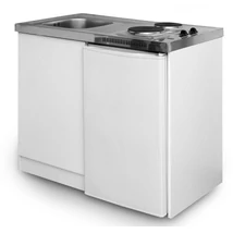 Minikonyha hűtővel, főzőlapos mosogatóval, 100x89x60 cm