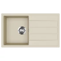 EVIDO EASY 45S gránit mosogató 760x440 bézs, doboz nélkül, lefolyógarnitúrával