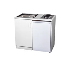 EVIDO WEEKEND minikonyha jobb oldali hűtővel, elektromos főzőlappal, egymedencés rozsdamentes mosogatóval EVIDO WEEKEND minikonyha jobb oldali hűtővel, elektromos főzőlappal, egymedencés rozsdamentes mosogatóval