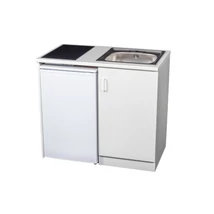 EVIDO WEEKEND minikonyha bal oldali hűtővel, indukciós főzőlappal, egymedencés rozsdamentes mosogatóval EVIDO WEEKEND minikonyha bal oldali hűtővel, indukciós főzőlappal, egymedencés rozsdamentes mosogatóval