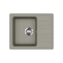 EVIDO Home 45S compact gránit mosogató 575x460 mm platina