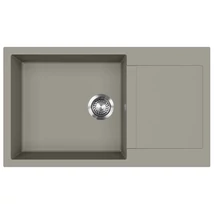 EVIDO Cubo XL 6S compact gránit mosogató, 860 x 500 mm, platina