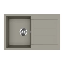 EVIDO Cubo 45S gránit mosogató, 780 x 500 mm, platina