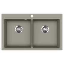 EVIDO Quadro 9 gránit mosogató, 860 x 510 mm, platina
