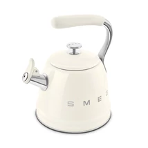 SMEG VÍZFORRALÓ TEÁSKANNA, retro, síppal, bézs SMEG VÍZFORRALÓ TEÁSKANNA, retro, síppal, bézs