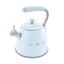 SMEG VÍZFORRALÓ TEÁSKANNA, retro, síppal, világoskék