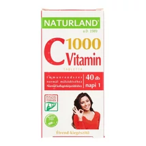 NATURLAND C-VITAMIN 1000MG 40DB