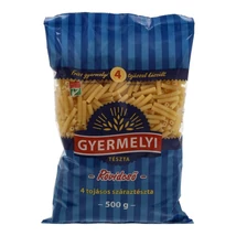 GYERMELYI TÉSZTA RÖVIDCSŐ 4 TOJÁS 500G