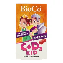 BIOCO C+D3 KID CSERESZNYE TABLETTA 90DB