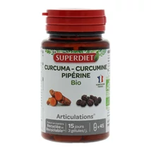 SUPERDIET KAPSZULA KURKUMA FEKETEBORS