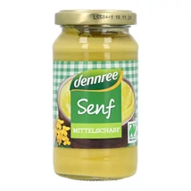 DENNREE BIO MUSTÁR ENYHÉN CSÍPŐS 200ML