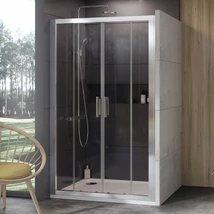 10DP4-120 zuhanyajtó szatén+transparent 10DP4-120 zuhanyajtó szatén+transparent