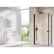 Chrome CRV1-100 zuhanyajtó fekete+transparent (1 oldal) Chrome CRV1-100 zuhanyajtó fekete+transparent (1 oldal)