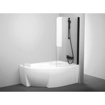 Rosa CVSK1 160/170 jobb kádparaván fekete+transparent Rosa CVSK1 160/170 jobb kádparaván fekete+transparent