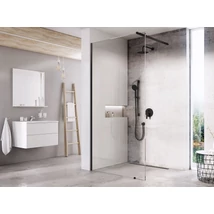 Walk-In Wall Set 120, zuhanykabin fekete+transparent