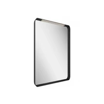 Strip 50x70 fürdőszobai tükör világítással, fekete Strip 50x70 fürdőszobai tükör világítással, fekete