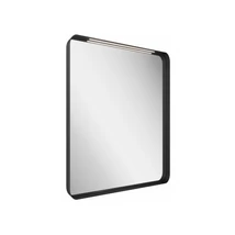 Strip 60x70 fürdőszobai tükör világítással, fekete Strip 60x70 fürdőszobai tükör világítással, fekete