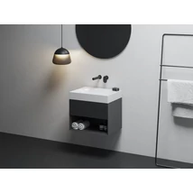 SD Lite 60 fürdőszobai szekrény mosdó alá matt fekete SD Lite 60 fürdőszobai szekrény mosdó alá matt fekete