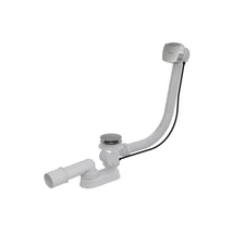 Kád le/túlfolyószett 570 bovdenes, szögletes és krómozott fedél Kád le/túlfolyószett 570 bovdenes, szögletes és krómozott fedél