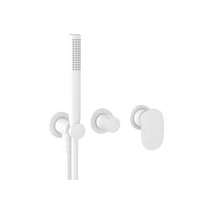 Spring 2-utas falba süllyesztett csaptelep testtel, zuhanyszettel, matt fehér SG 065.10WHM.O2.+S Spring 2-utas falba süllyesztett csaptelep testtel, zuhanyszettel, matt fehér SG 065.10WHM.O2.+S