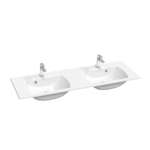 Classic Slim 130 duplamosdó fehér, furattal Classic Slim 130 duplamosdó fehér, furattal