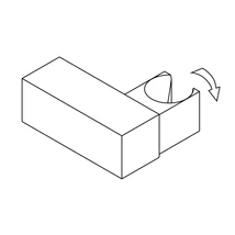 Square NERO  fali zuhanytartó_szögletes Square NERO  fali zuhanytartó_szögletes