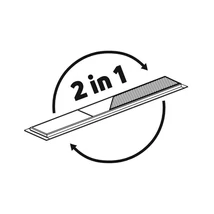 Megfordítható padlóösszefolyó_70 cm_nero