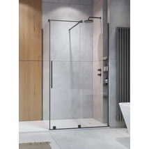 Furo Brushed GunMetal KDJ szögletes szálcsiszolt fegyvermetál zuhanykabin 140x80 átlátszó balos Furo Brushed GunMetal KDJ szögletes szálcsiszolt fegyvermetál zuhanykabin 140x80 átlátszó balos