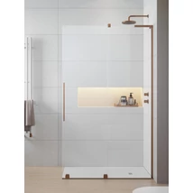Furo SL Brushed Copper Walk-in szálcsiszolt réz zuhanyfal 120 átlátszó jobbos Furo SL Brushed Copper Walk-in szálcsiszolt réz zuhanyfal 120 átlátszó jobbos