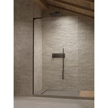 Modo SL II Black Walk-in fekete zuhanyfal 105 átlátszó jobbos