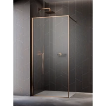 Modo F II Brushed Copper Walk-in szálcsiszolt réz zuhanyfal 100 átlátszó Modo F II Brushed Copper Walk-in szálcsiszolt réz zuhanyfal 100 átlátszó