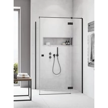 Essenza Black KDJ szögletes fekete zuhanykabin 90x100 átlátszó jobbos Essenza Black KDJ szögletes fekete zuhanykabin 90x100 átlátszó jobbos