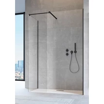 Modo New Black III Walk-in fekete zuhanyfal 90x140 átlátszó Modo New Black III Walk-in fekete zuhanyfal 90x140 átlátszó