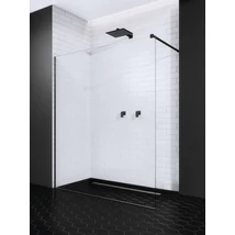 Modo X Black II Walk-in fekete zuhanyfal 60 átlátszó Modo X Black II Walk-in fekete zuhanyfal 60 átlátszó