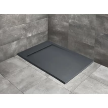 Teos F lapos szögletes antracit zuhanytálca 140x80 antracit, ajándék szifonnal Teos F lapos szögletes antracit zuhanytálca 140x80 antracit, ajándék szifonnal