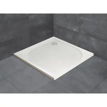 Paros C lapos szögletes zuhanytálca 90x90 fehér, ajándék szifonnal