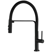 LAVEO SILUETTO rugalmas tömlős zuhanyváltós matt fekete csaptelep LAVEO SILUETTO rugalmas tömlős zuhanyváltós matt fekete csaptelep